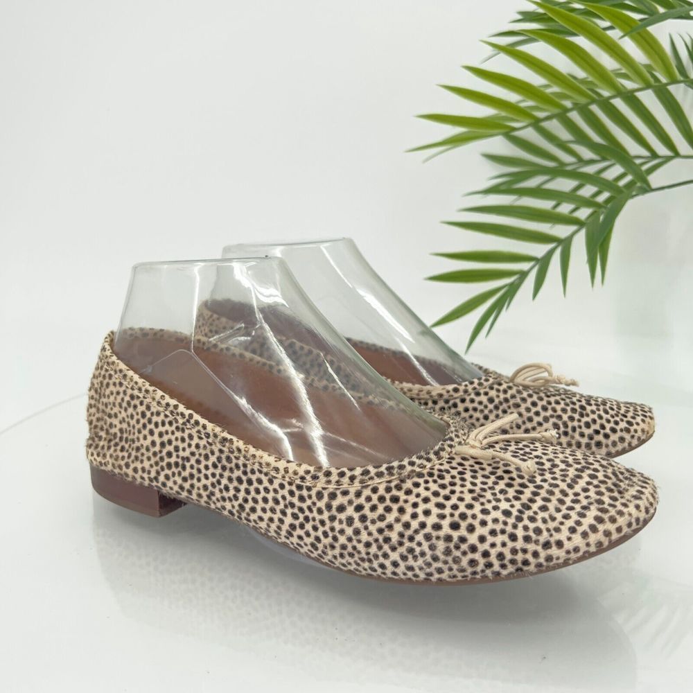 Madewell Beige and Black Cheetah Print Ballet Flats